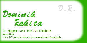 dominik rakita business card